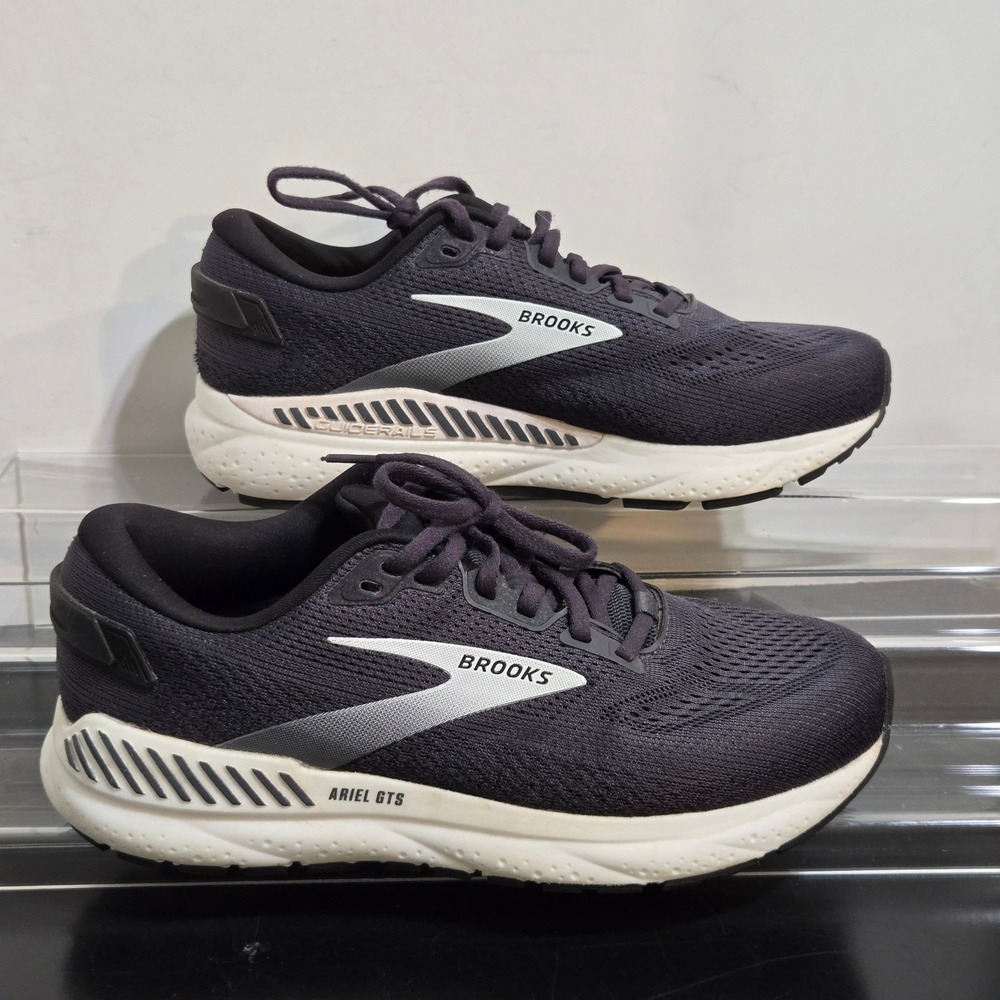 Brooks Ariel GTS 24 Running Shoes Womens 9 Wide D Black Support Sneakers